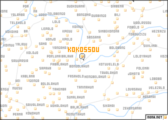 map of Kokossou