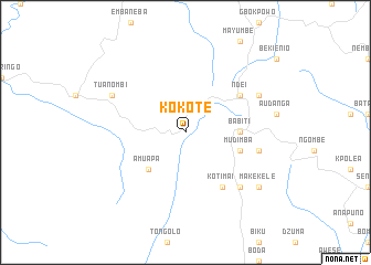 map of Kokote