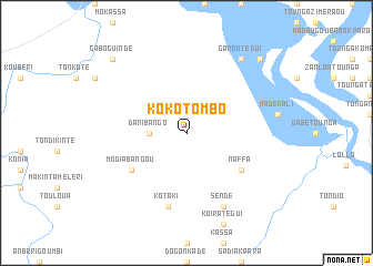 map of Koko-Tombo