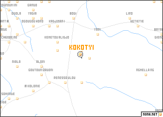 map of Kokotyi