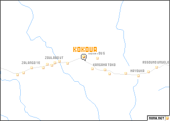map of Kokoua