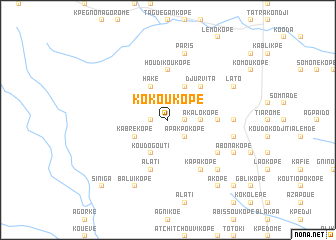 map of Kokoukopé