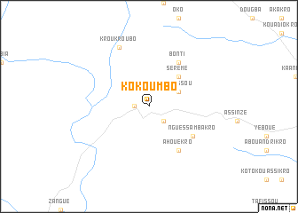 map of Kokoumbo