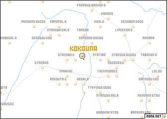 map of Kokouna