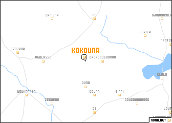 map of Kokouna