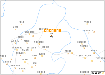 map of Kokouna