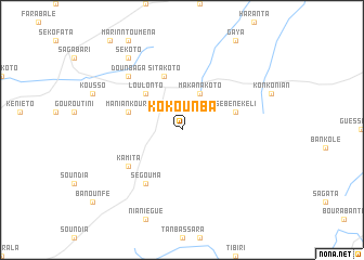 map of Kokounba