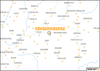 map of Kokounikourou