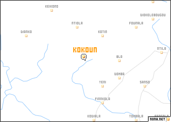 map of Kokoun