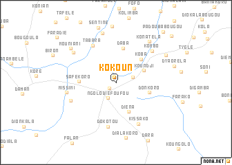 map of Kokoun