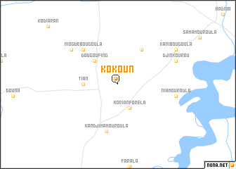 map of Kokoun