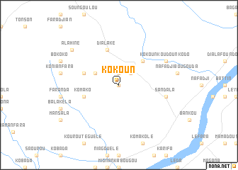 map of Kokoun