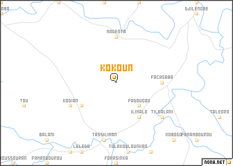 map of Kokoun