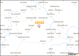 map of Kokou