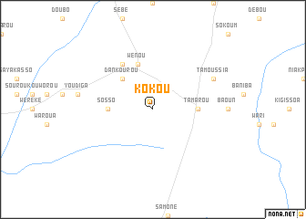 map of Kokou