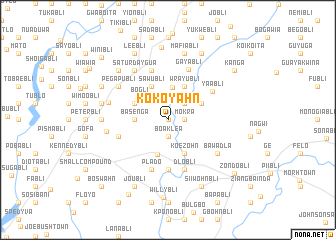 map of Kokoyahn