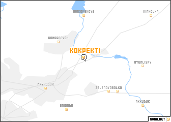 map of Kokpekti