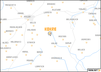 map of Kokre