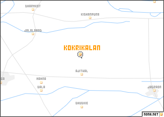 map of Kokri Kalān