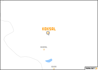 map of Koksal