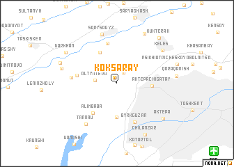 map of Koksaray
