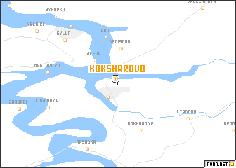 map of Koksharovo