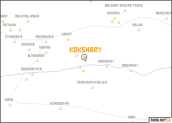 map of Kokshary