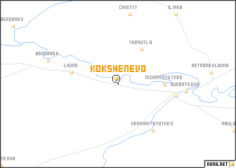 map of Kokshenevo