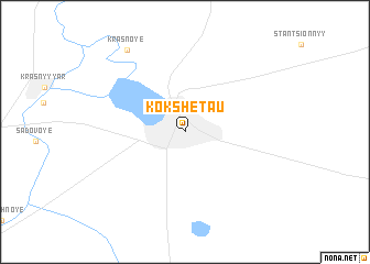 map of Kökshetaū