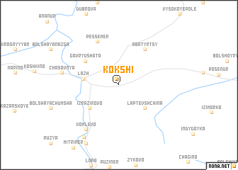 map of Kokshi