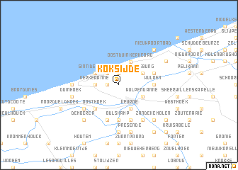 map of Koksijde