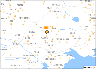 map of Koksi