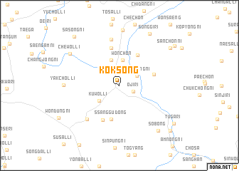 map of Koksŏng