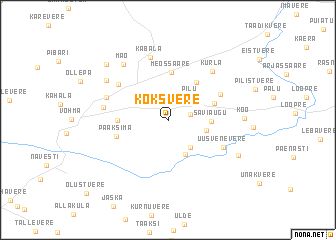 map of Koksvere