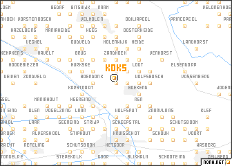 map of Koks