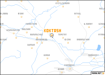 map of Kok-Tash