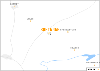 map of Kokterek