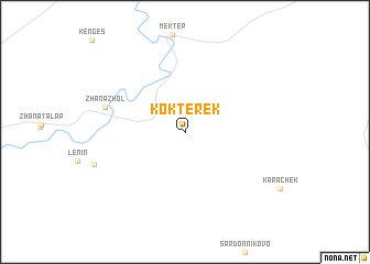 map of Kokterek