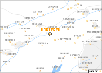 map of Kökterek