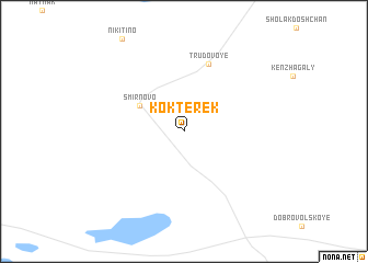 map of Kokterek