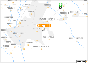 map of Koktobe