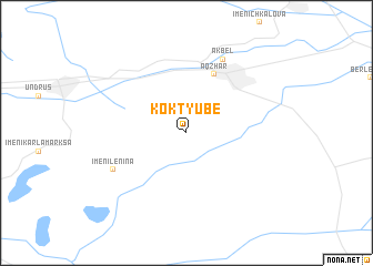 map of Kok-Tyube