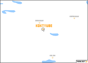 map of Kok-Tyube