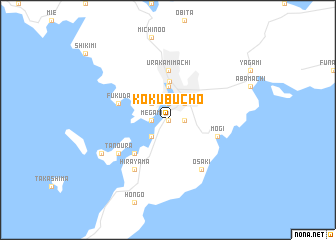 map of Kokubuchō