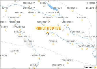 map of Kokutkovtse
