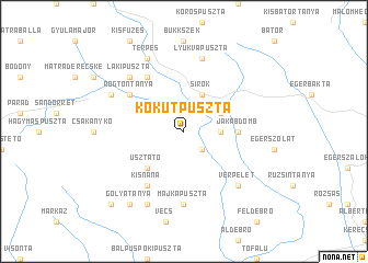 map of Kőkútpuszta