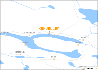 map of Kokvollen