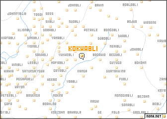 map of Kokwabli