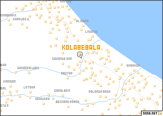 map of Kolāb-e Bālā