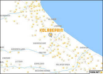 map of Kolāb-e Pā\